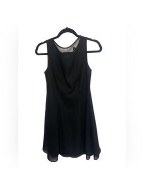 Jessica Howard Vintage Black Beaded Mesh Fit & Flare Cocktail Dress - Size 6